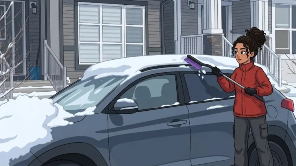 warm up your car before driving in winter
