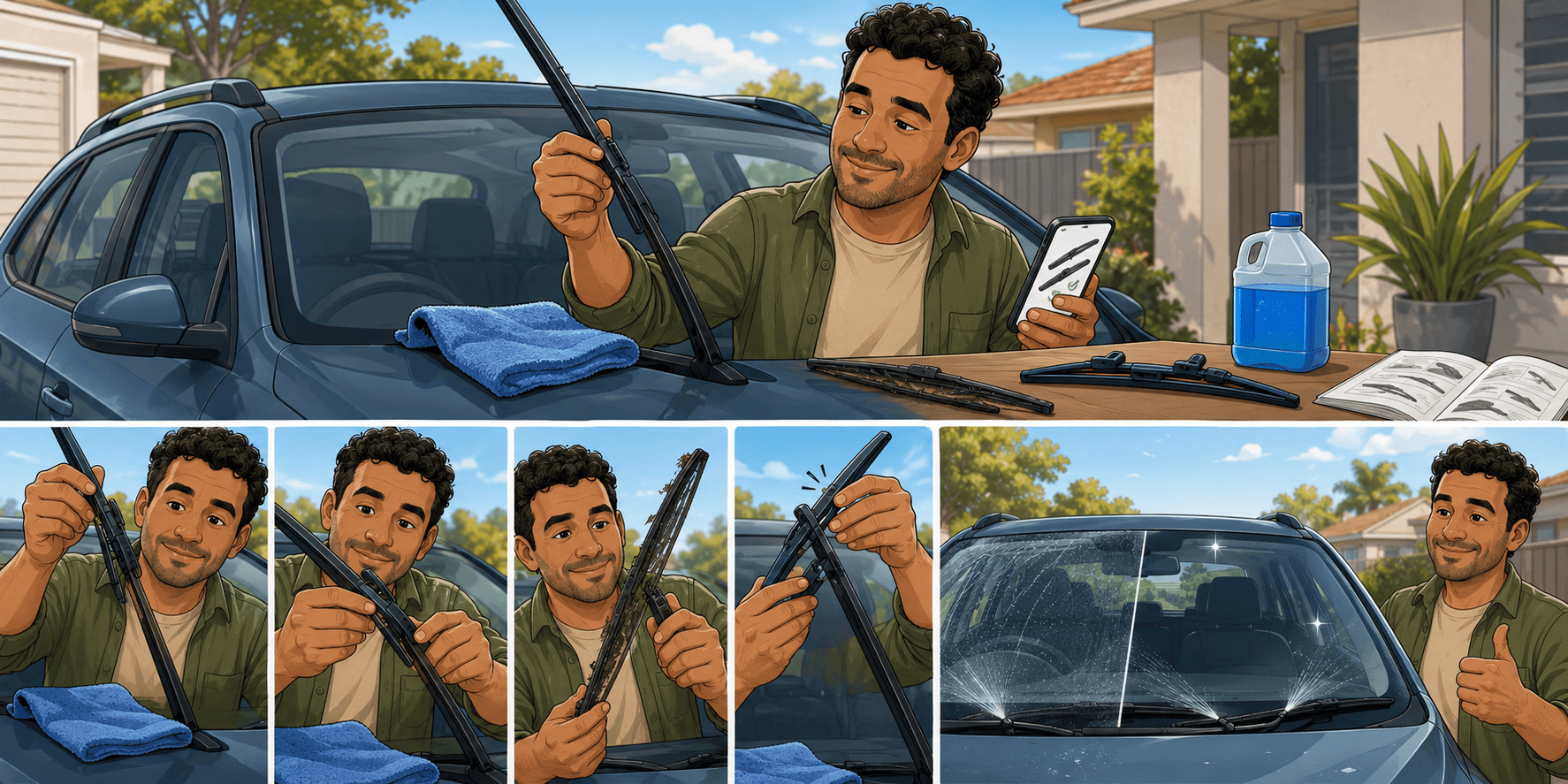 How to Replace Windshield Wipers Without Messing It Up- Cars24 Australia