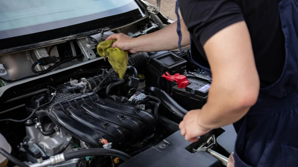 Cleaning the engine bay