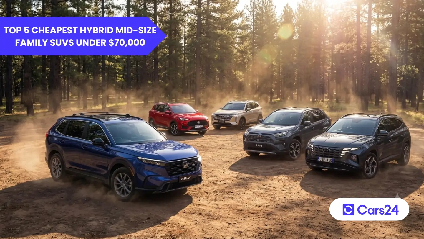 Top 5 cheapest hybrid mid-size family SUVs under $70,000 in Australia