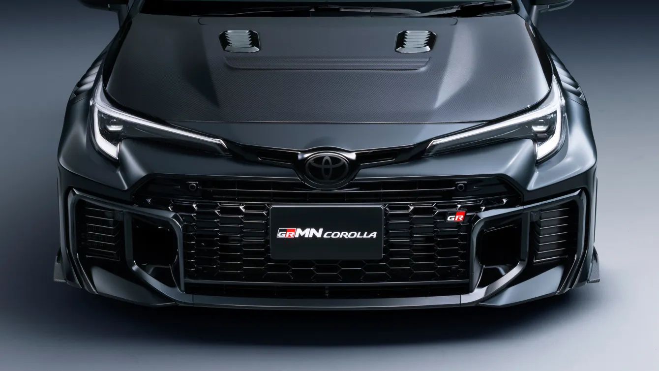 Toyota GRMN Corolla front carbon fibre bonnet