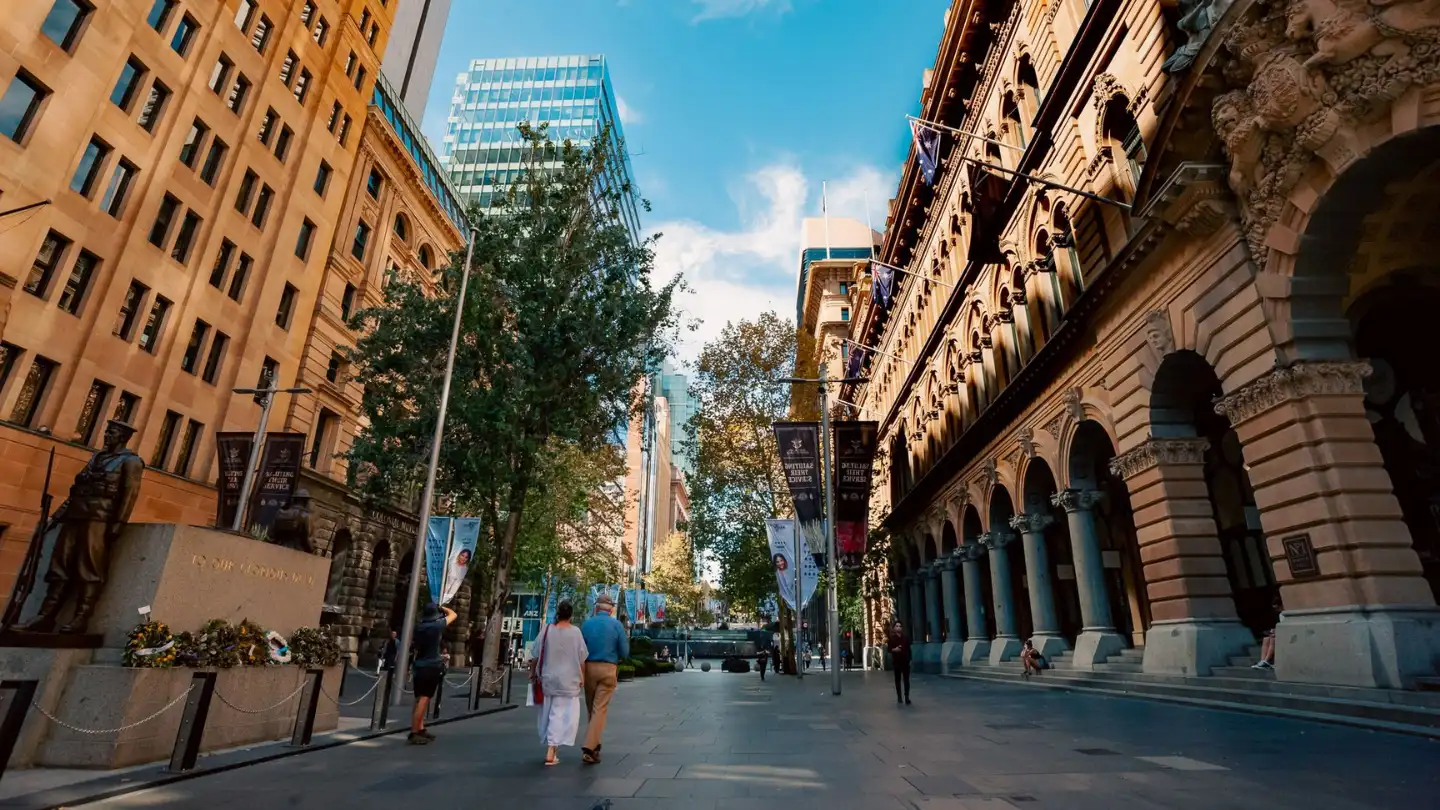 a street at Martin place sydney
