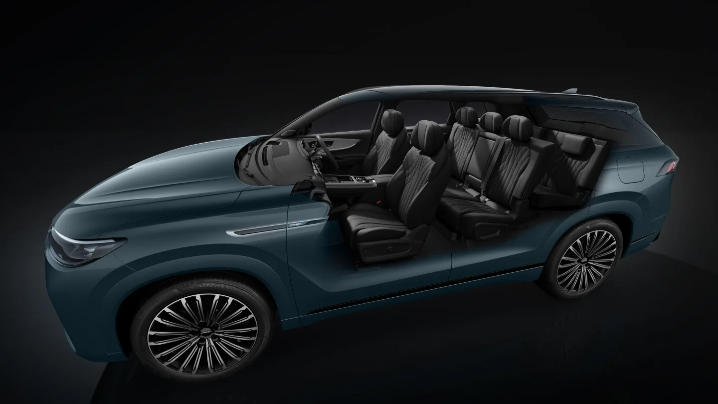 2026 Jaecoo J8 SHS seven seats layout