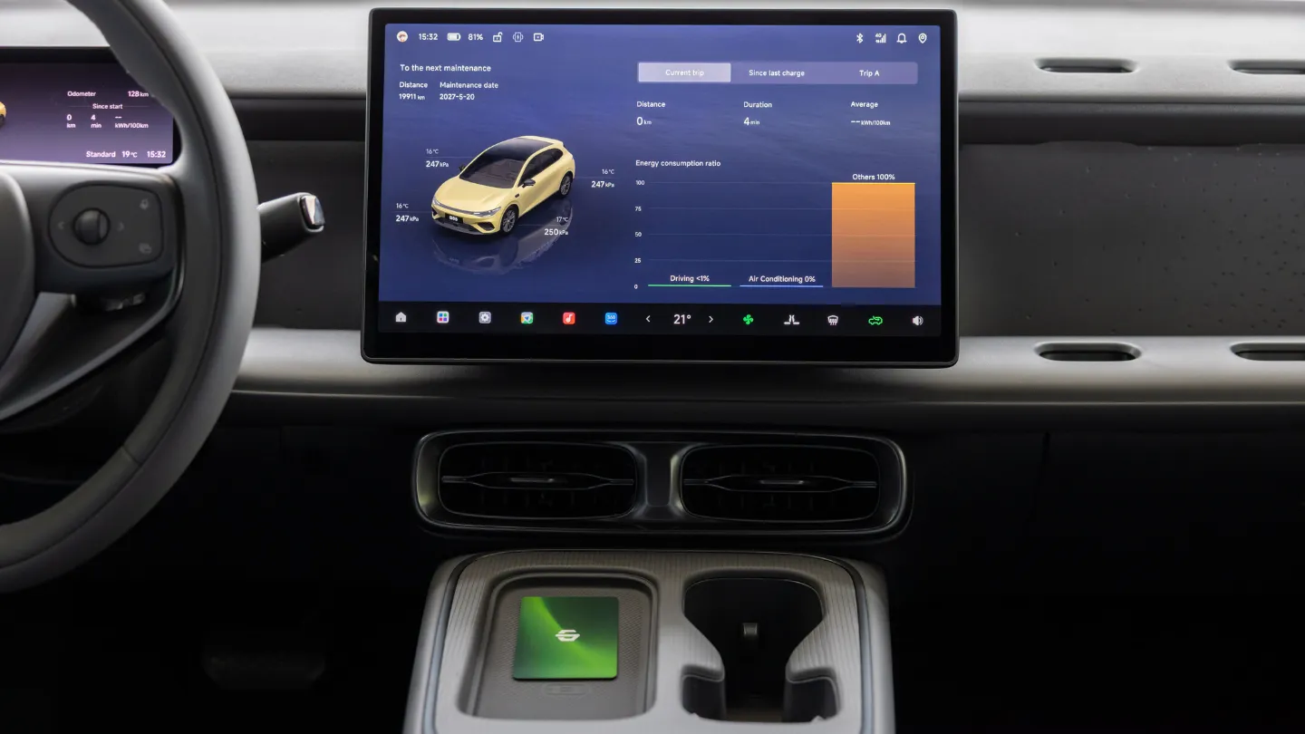 2026 Leapmotor B05 EV interior screen