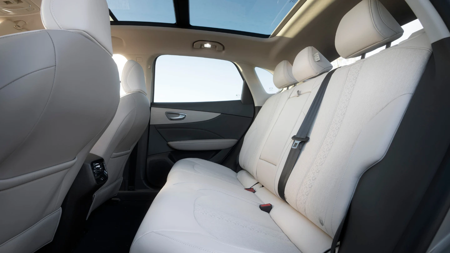 2026 MG S5 EV interior rear seats