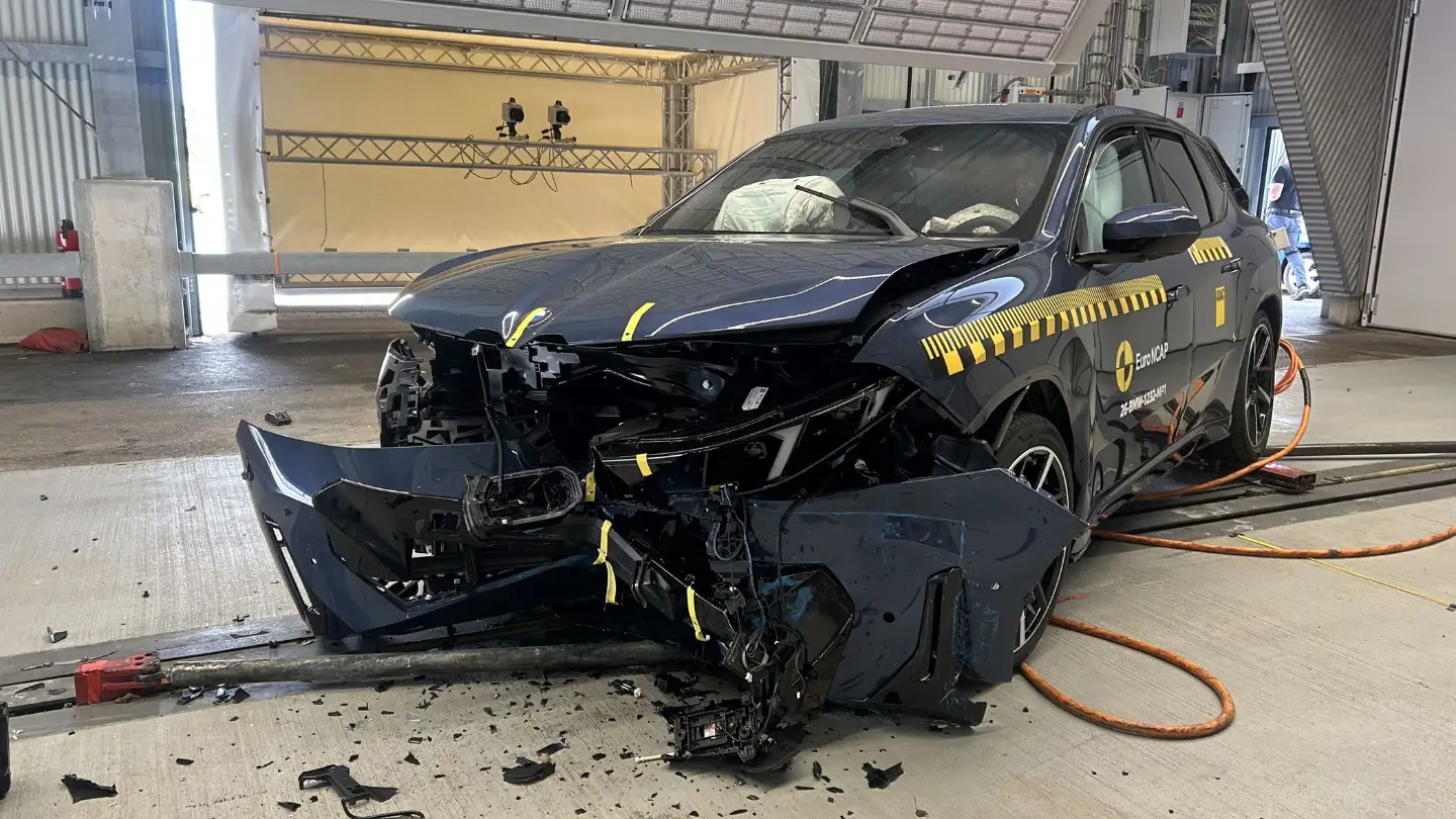 BMW iX3 ANCAP testing new 2026 criteria photo front crash
