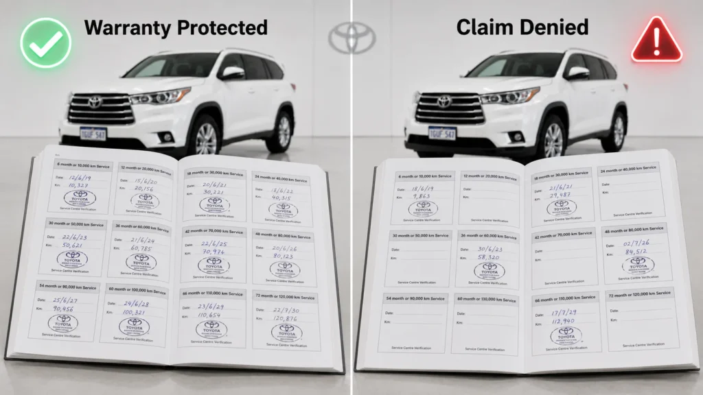 full service history warranty protected improper service history claim denied
