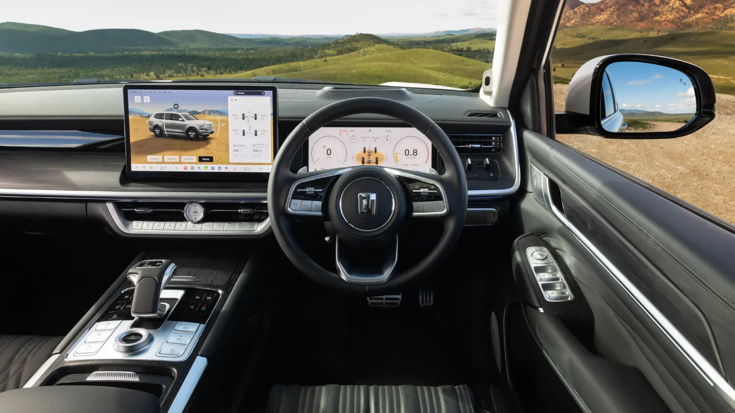 2026 GWM Tank 500 suv interior cockpit close up