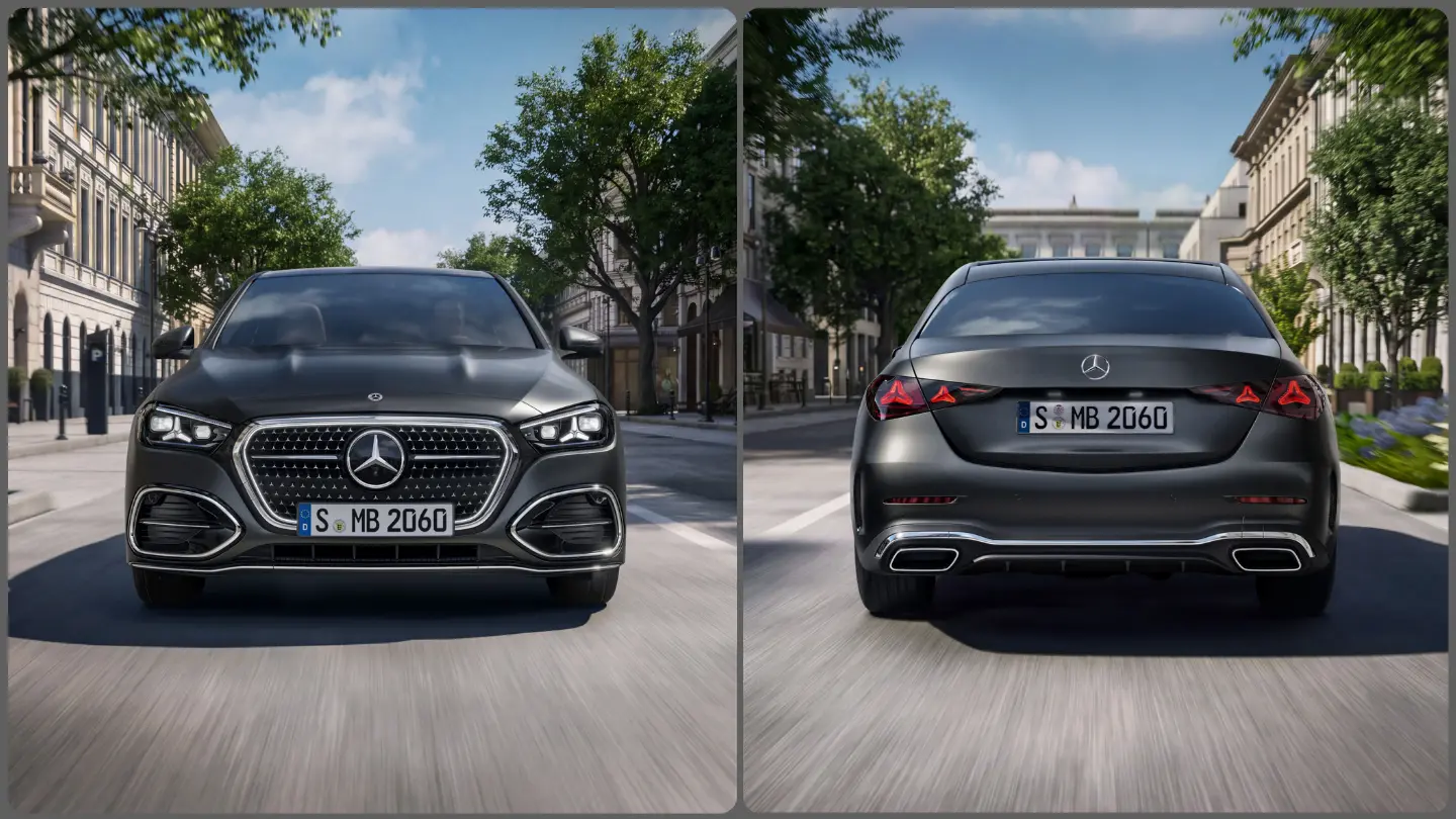 2027 Mercedes-Benz C-Class sedan exterior front back