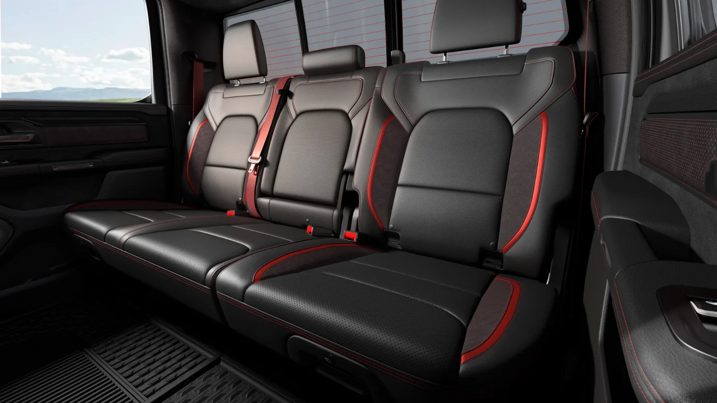 2027 Ram 1500 TRX SRT interior rear seats