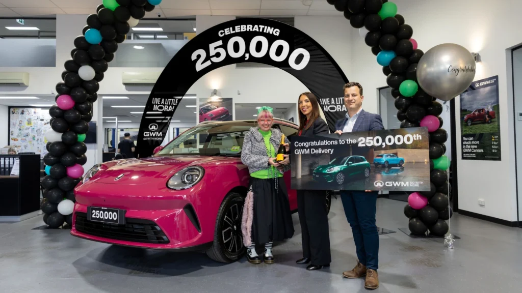GWM 250,000 sales Australia