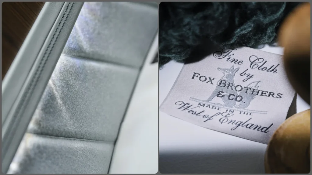 Bentley Torcal EV merino wool weave made by fox brothers