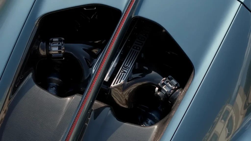 Bugatti Tourbillon V16 supercar engine