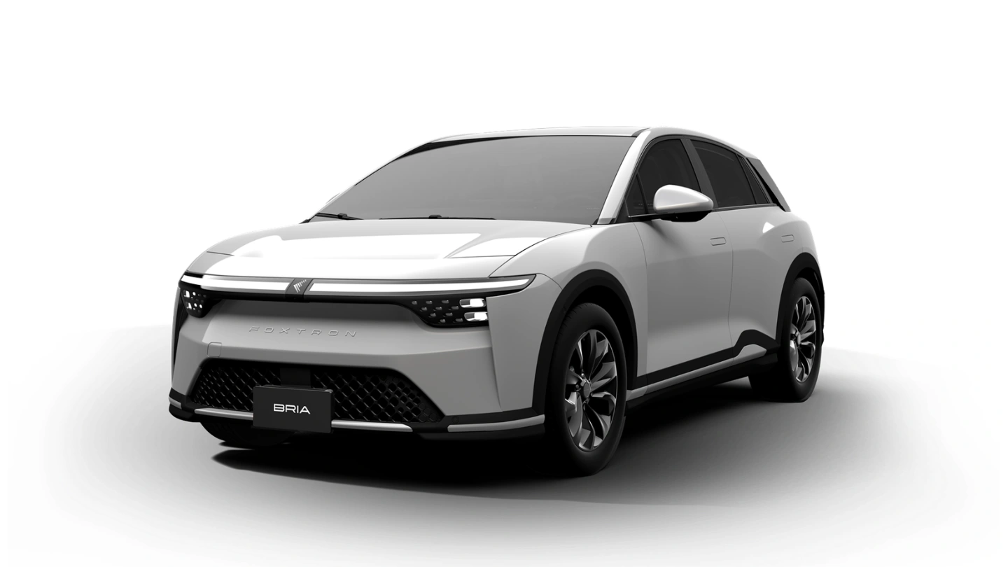 Foxtron Bria electric crossover SUV front side view