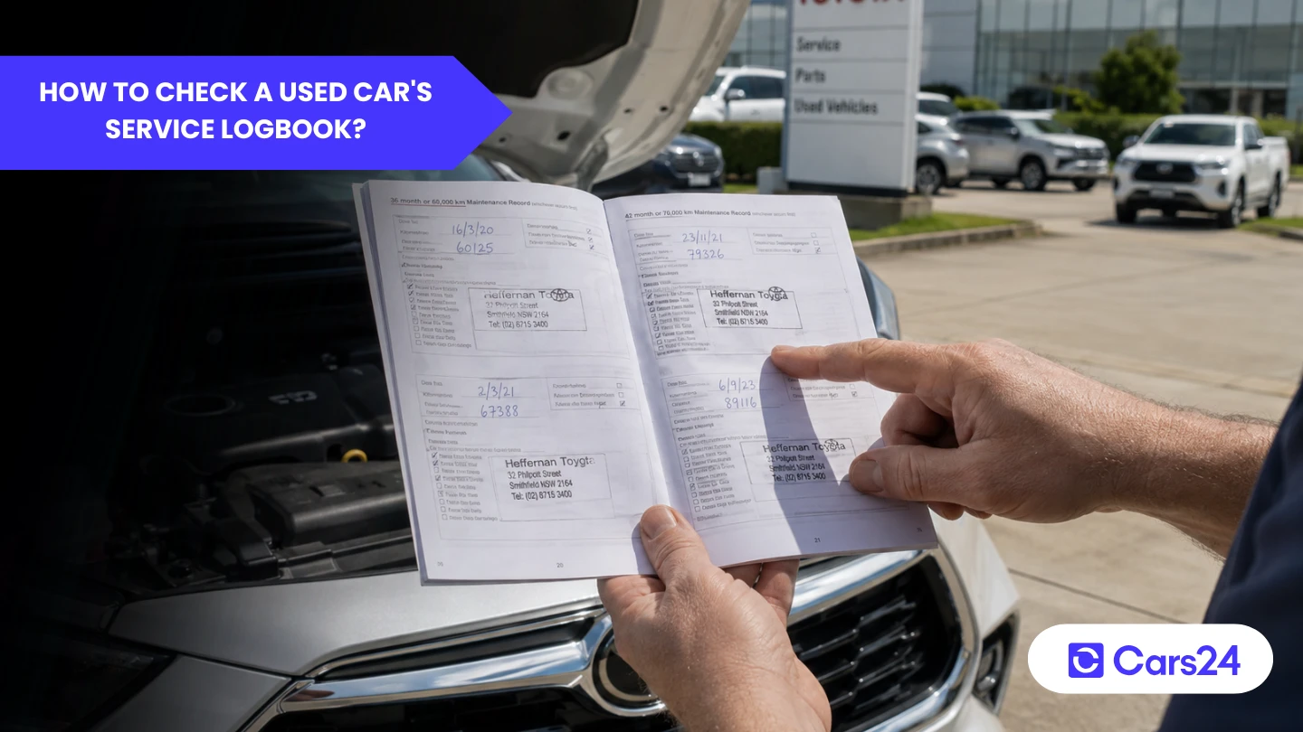 How to check a cars service logbook banner photo