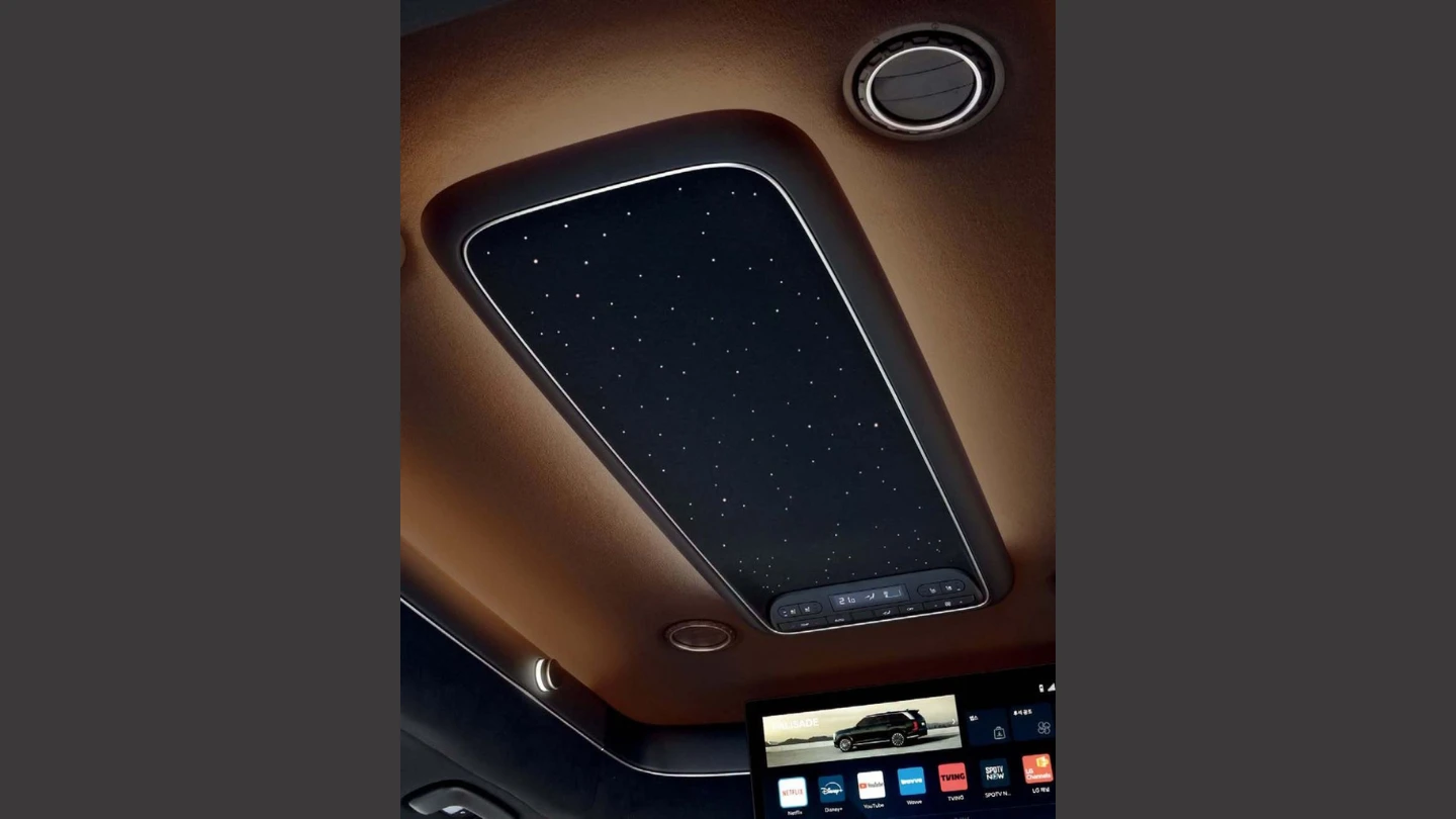 Hyundai Palisade High Roof interior starry sky