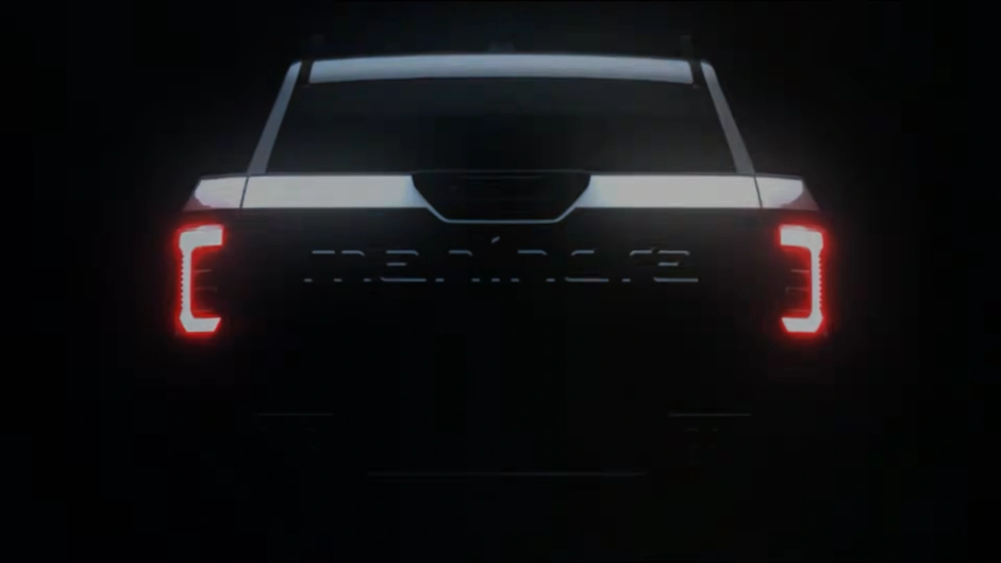 Mahindra Global Pik-Up production variant rear teased