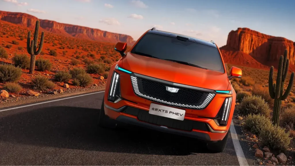 Second gen Cadillac XT5 PHEV China exterior front