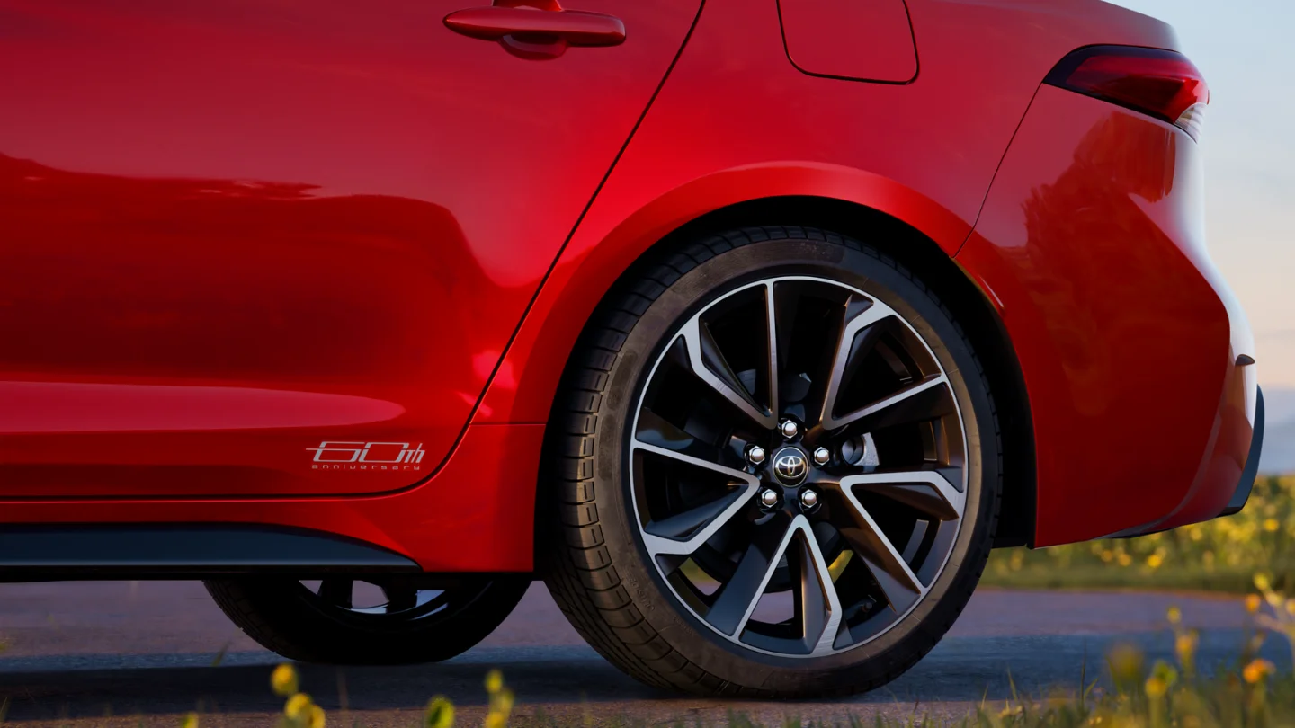 Toyota Corolla 60th Anniversary Special Edition exterior wheel design