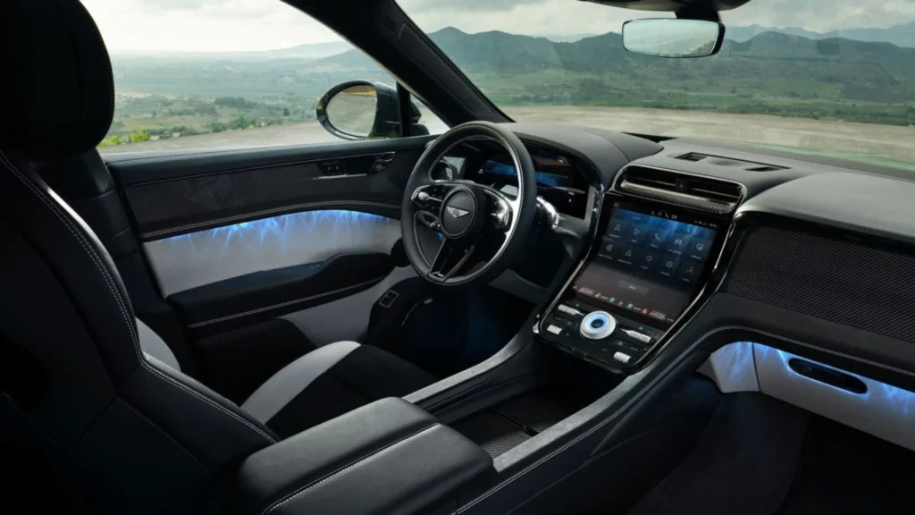 2027 Bentley Torcal EV interior cockpit