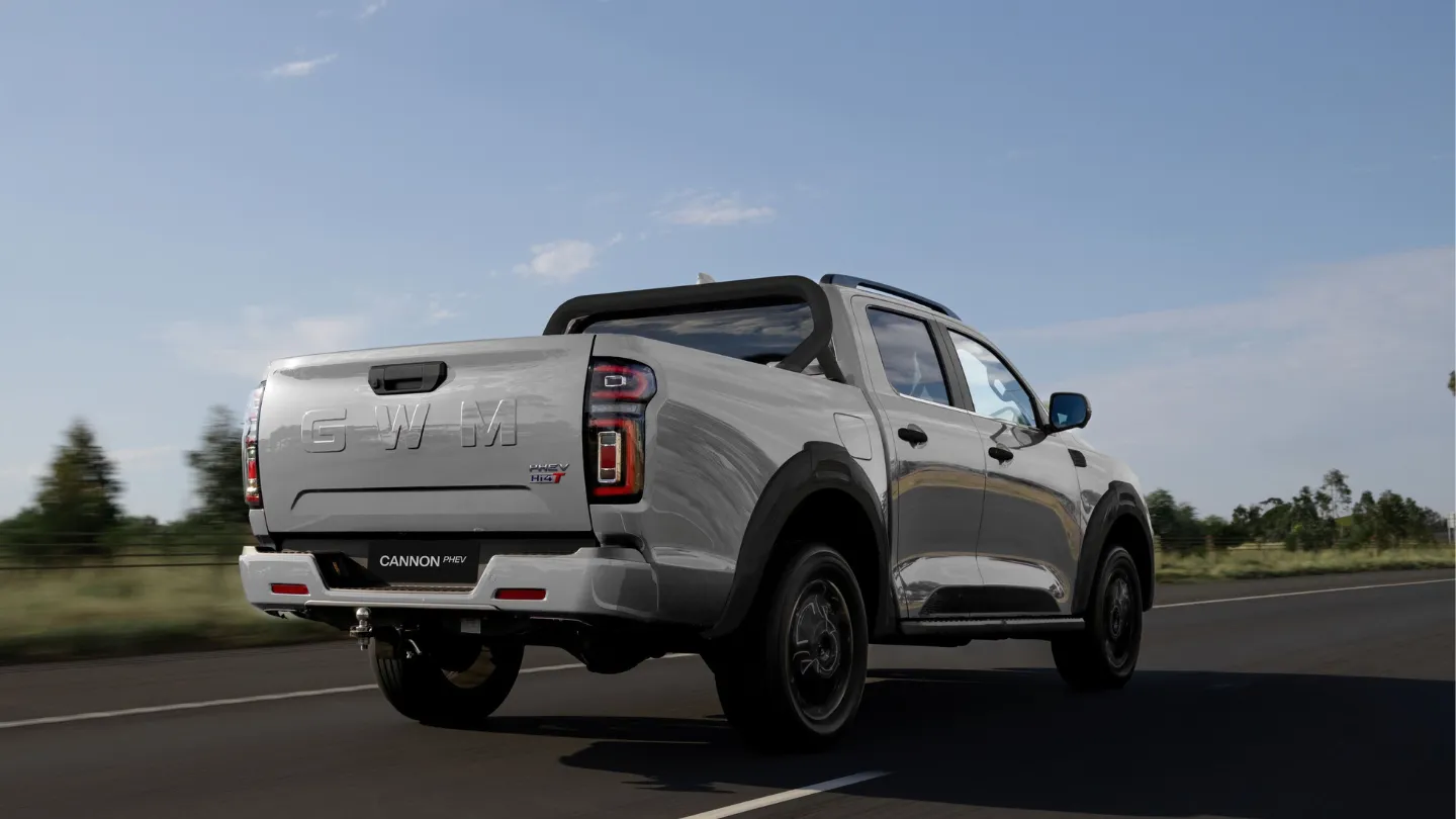2027 GWM Cannon Hi4-T PHEV ute exterior rear