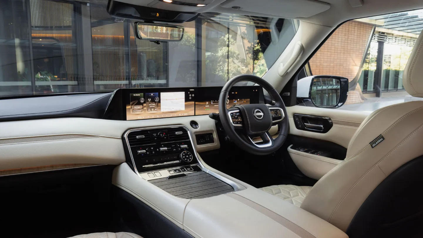 2027 Nissan Patrol Y63 interior cockpit