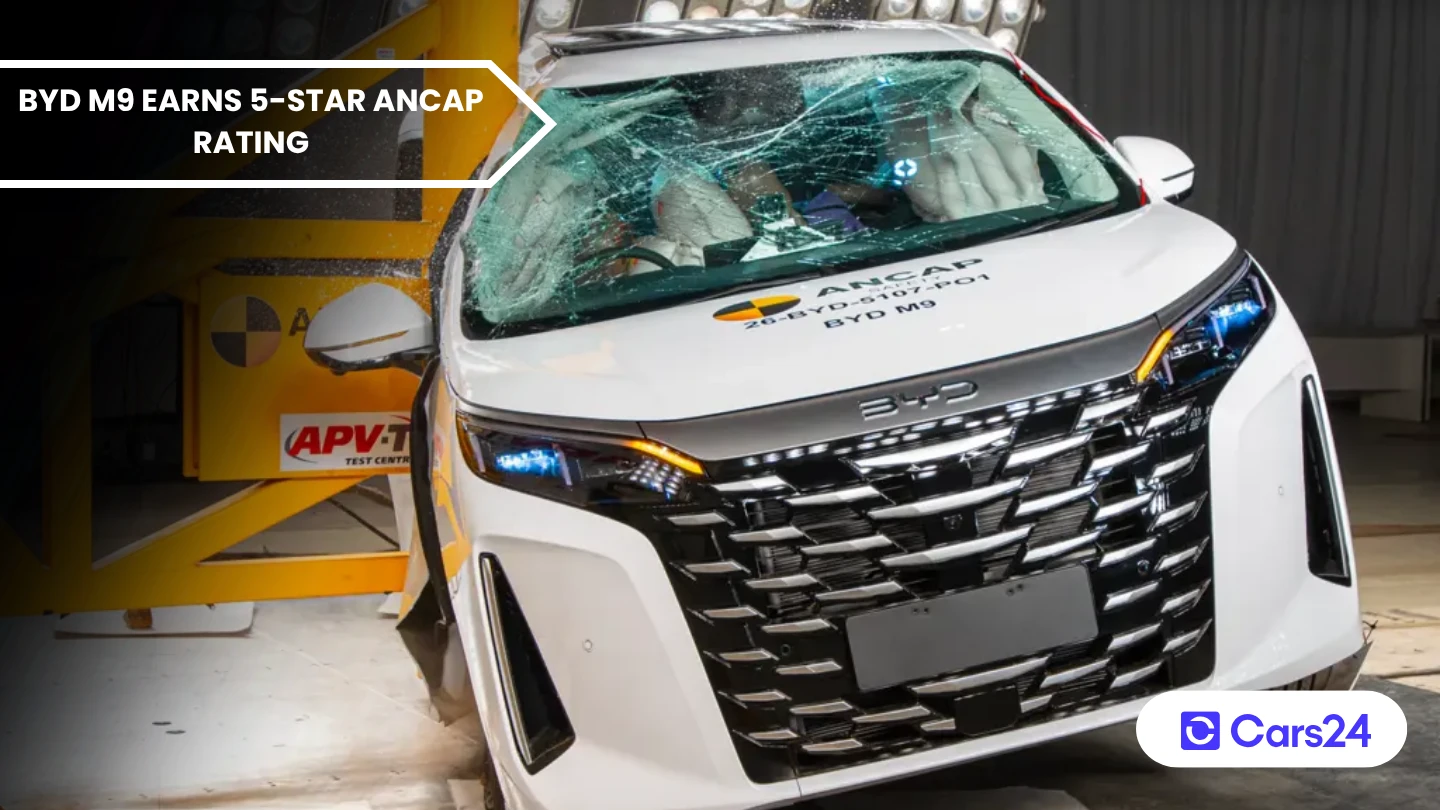 BYD M9 earns 5 star ANCAP rating under new 2026 2028 rules banner