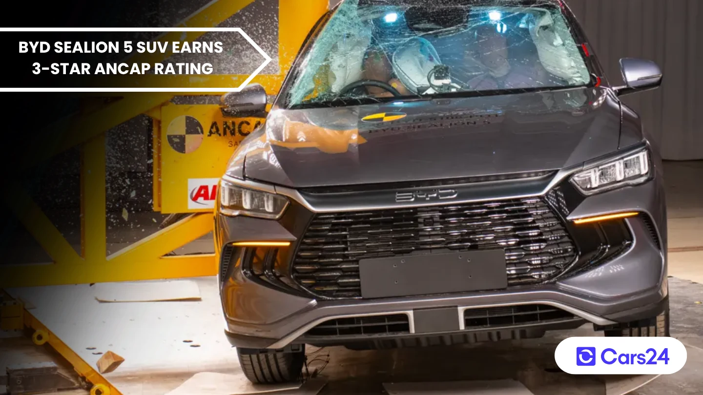 BYD Sealion 5 scores a shocking 3 star ANCAP rating banner