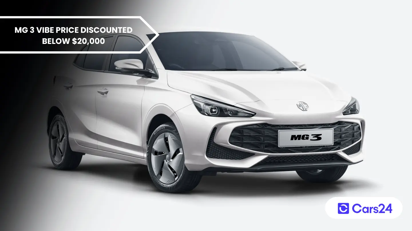 MG 3 Vibe price discounted below $20,000