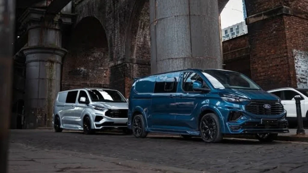 Ford Transit Custom dual cab van parked