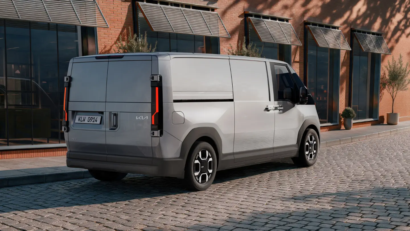 Kia PV7 electric van cargo exterior 2
