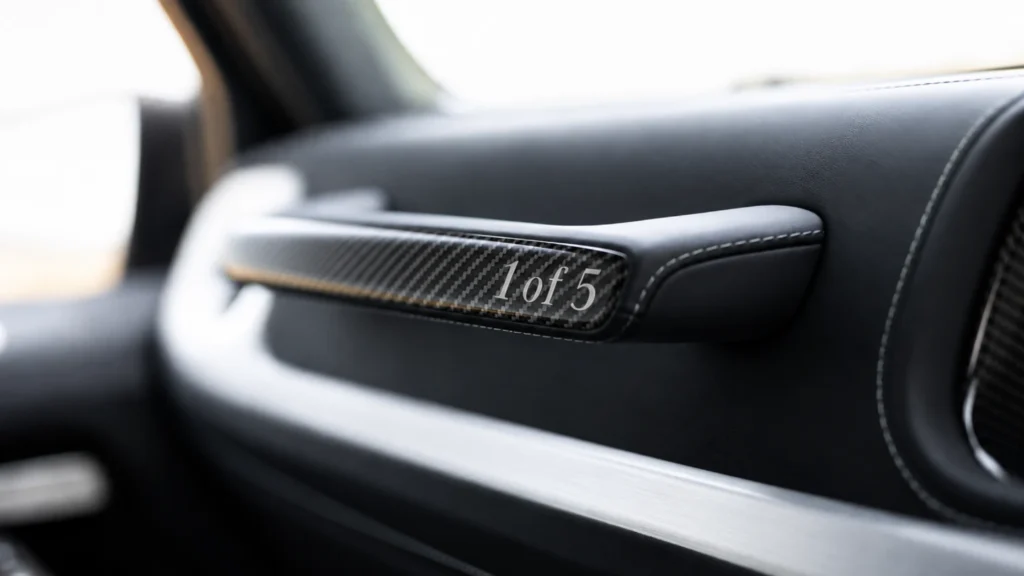 Mercedes-AMG G63 Two-Finish Edition one of five marking grab handle