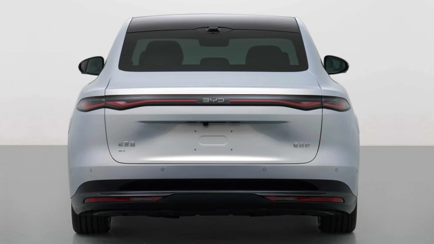 Next gen BYD Seal 07 EV sedan China exterior rear