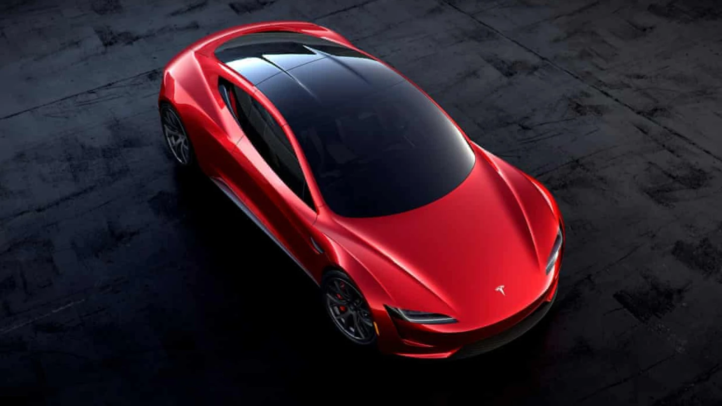 Second gen Tesla Roadster hypercar prototype exterior top