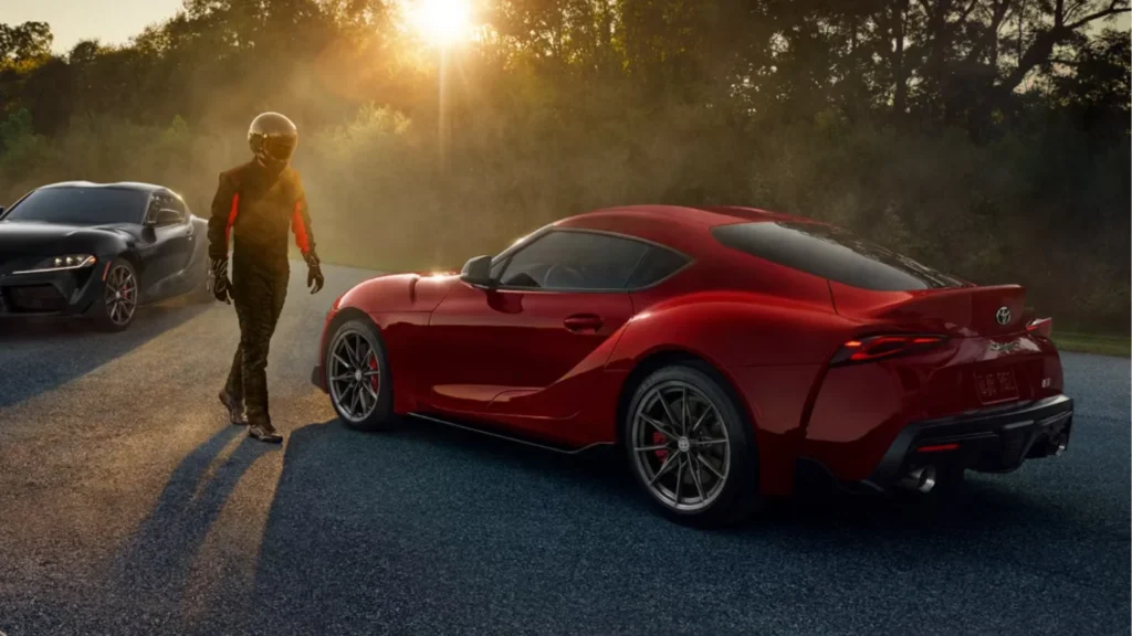Toyota Supra red