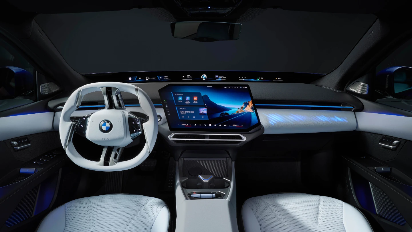 2027 BMW i3 electric sedan interior cockpit
