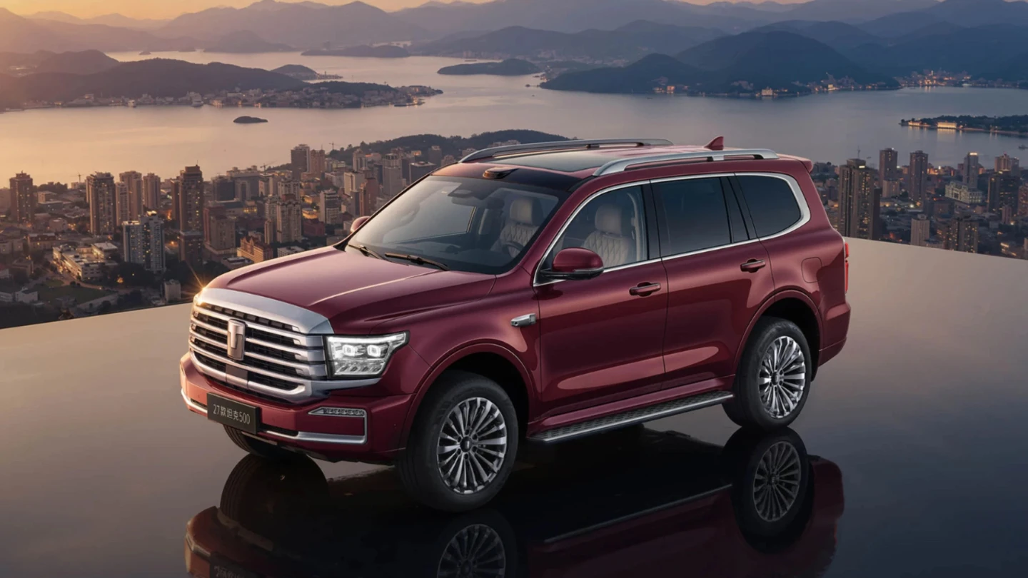 2027 GWM Tank 500 Chinese model exterior elevated view
