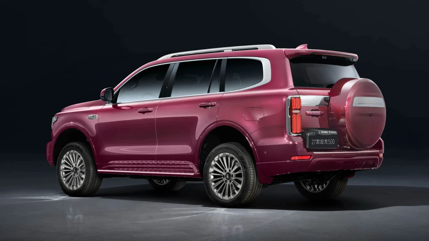2027 GWM Tank 500 Chinese model exterior rear side