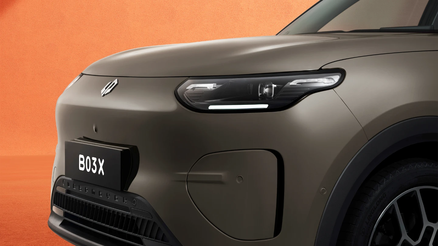 2027 Leapmotor B03X electric SUV exterior front close up