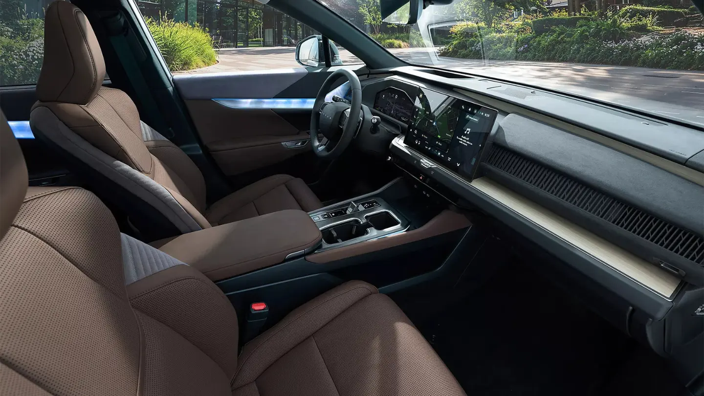 2027 Lexus TZ electric SUV interior cockpit front seats