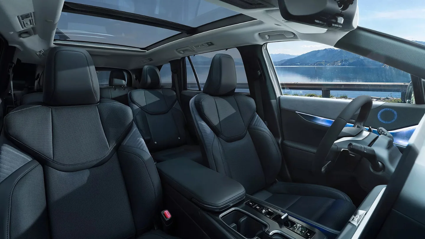 2027 Lexus TZ electric SUV interior lounge experience