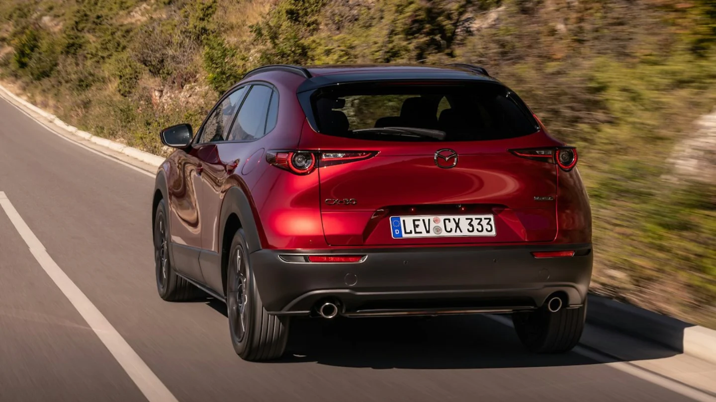2027 Mazda CX30 UK model exterior rear side