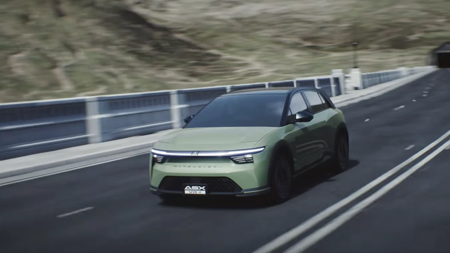 2027 Mitsubishi ASX VR-e on a track front