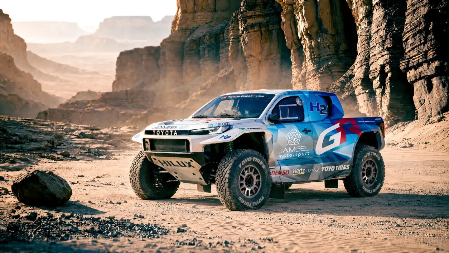 2027 Toyota HiLux hydrogen dakar racer vehicle