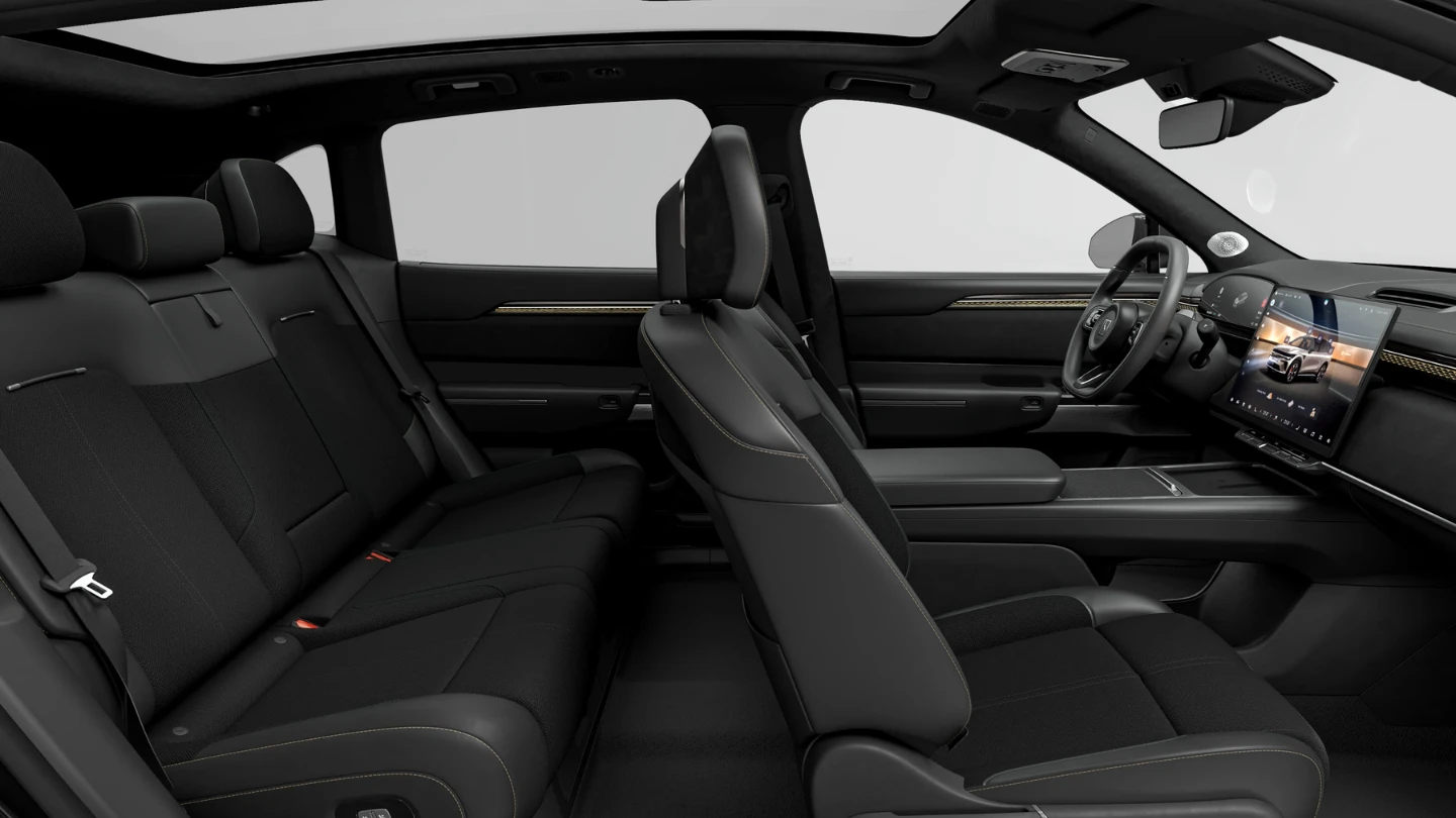2027 Zeekr 7X facelift overseas interior seat layout