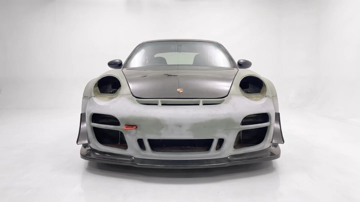 996 Porsche with front mounted LS V8 australia showtime custom build front