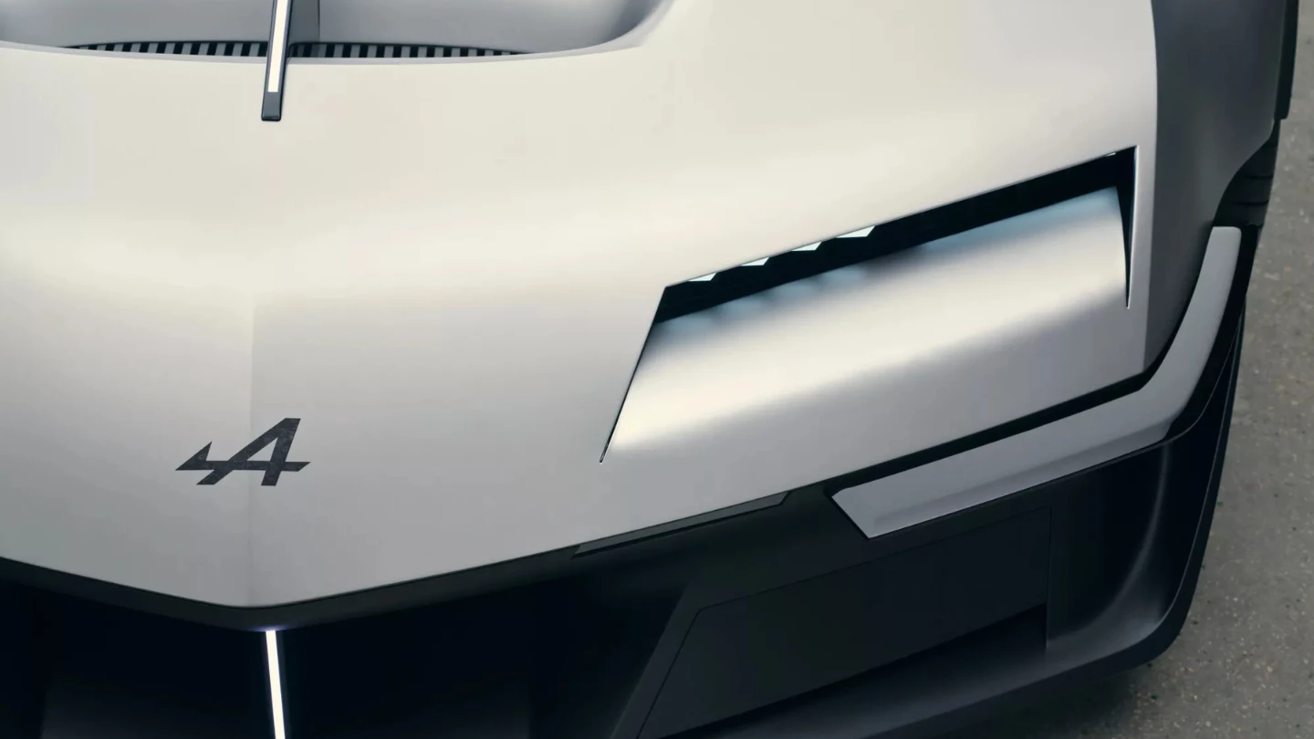 Alpine A310 Vision Concept exterior front close up