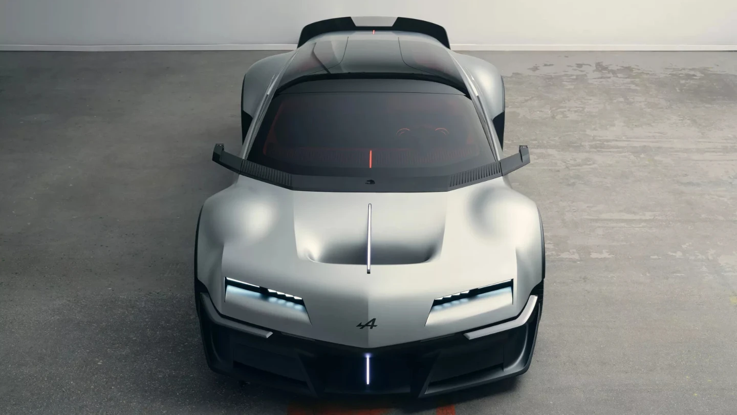 Alpine A310 Vision Concept exterior front elevated view