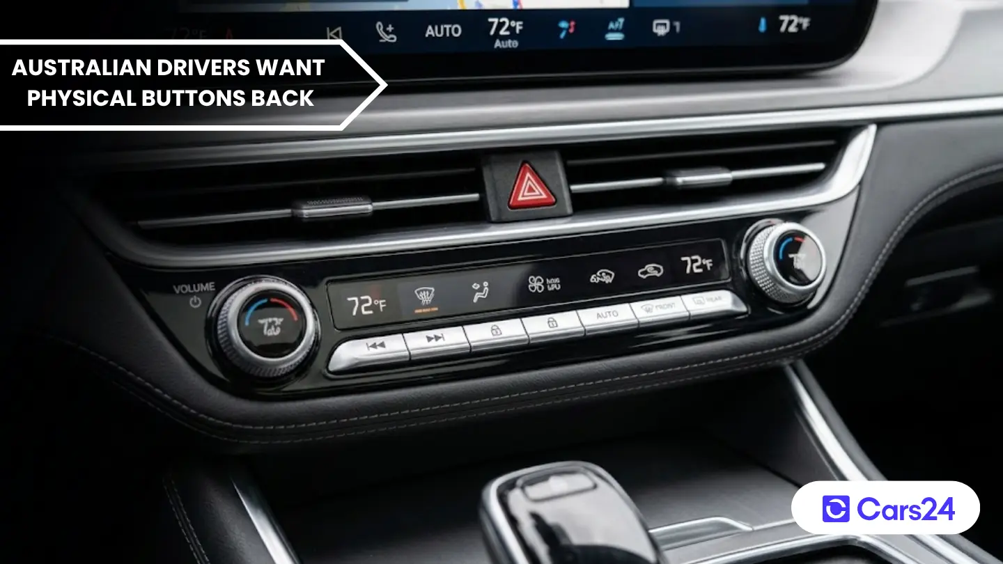 Australian drivers want physical buttons back