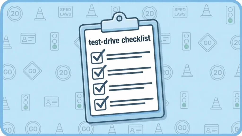 test-drive checklist